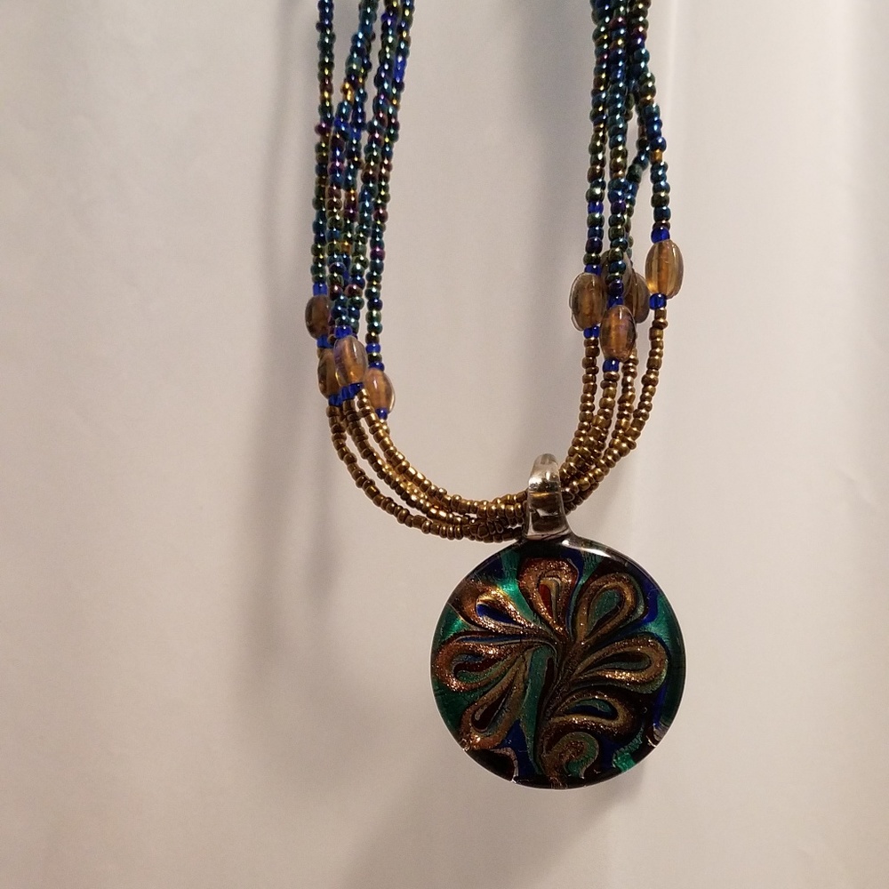 Trendy Glass Beaded Necklace
